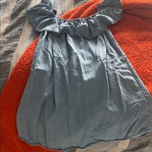 Jean dress off shoulder “market “ brand